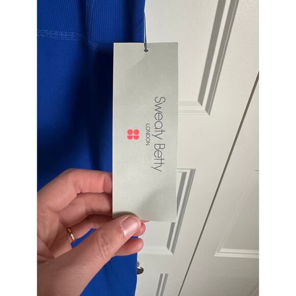 Sweaty Betty Emily Strappy Back Dress in Lightning Blue Small NWT - Picture 11 of 16